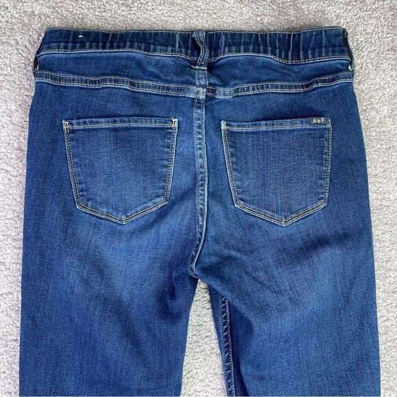 Abercrombie Kids Jeans Girl’s 15/16 Blue Legging High Rise Pull On Dark Wash - Picture 4 of 11